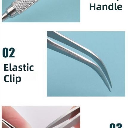 Stainless Steel Pet Tick Remover Tool Kit - Professional Fork, Double-Head Clip, and Curved Tweezers for Dogs and Cats.