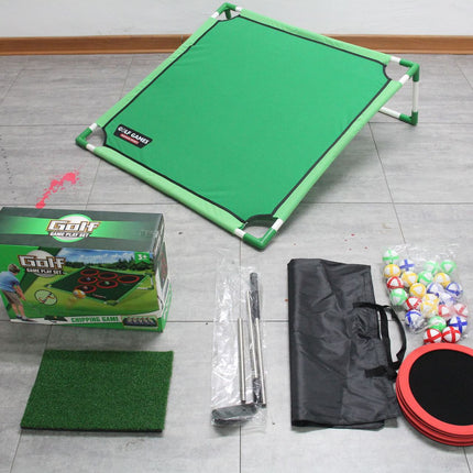 Indoor/Outdoor Golf Hitting Target Game Mat with Stand & Storage Bag - Family Fun Interactive Sports Toy and Practice Aid.