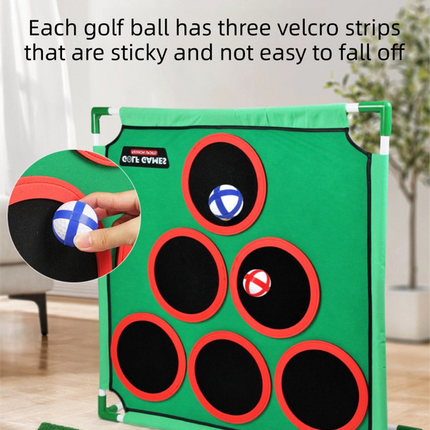 Indoor/Outdoor Golf Hitting Target Game Mat with Stand & Storage Bag - Family Fun Interactive Sports Toy and Practice Aid.