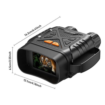 High-Definition Digital Infrared Night Vision Binoculars - 1080P Photo/Video Capture, 10X Digital Zoom for Outdoor Wildlife Observation & Security.