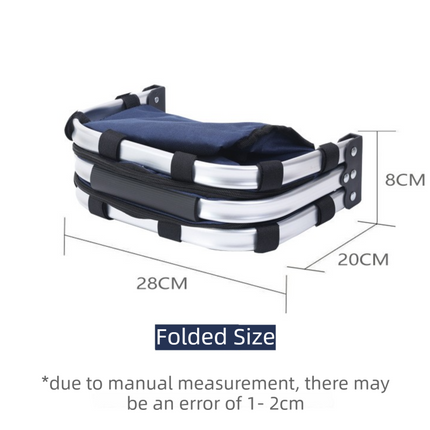Red Foldable Insulated Picnic Basket With Zipper Lid & Handle - Modern Minimalist Large Capacity Thermal Shopping Basket for Grocery, Camping, and Meal Delivery.
