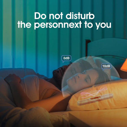 Blue SMB-07 Bone Conduction Under-Pillow Speaker -  Bluetooth 5.4 Ultra-Thin Sleep Aid Sound Bar with Dual Speaker Resonance & 36 Built-in White Noise Tracks.