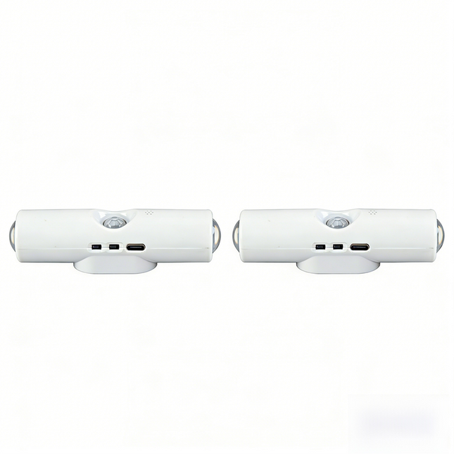 2-PCS Smart Motion Sensor Atmosphere Night Light(3-Level Color) - USB Rechargeable Projection Wall Lamp, High-End Minimalist Design for Home Decor.