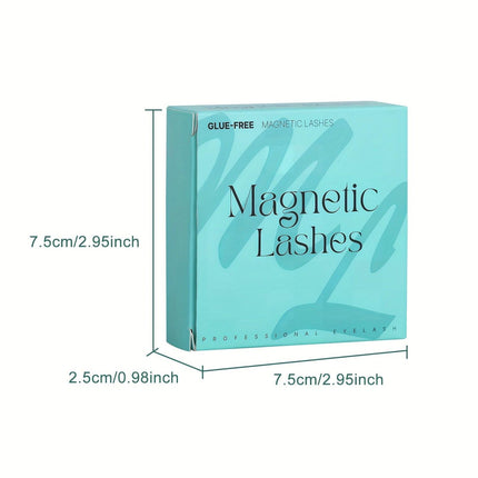 3-Set of 3D Magnetic Eyelash & Applicator (ZP02 4-Piece/Set) - Reusable, Glue-Free, Professional Makeup Tool, Alcohol-Free & Odorless.