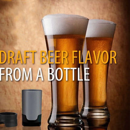 2-Pack Portable Beer Foamer & Bubble Maker - Handheld Beer Frother for Creamy Foam Essential for Home Bar, Parties & Camping.