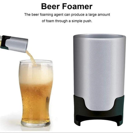 2-Pack Portable Beer Foamer & Bubble Maker - Handheld Beer Frother for Creamy Foam Essential for Home Bar, Parties & Camping.