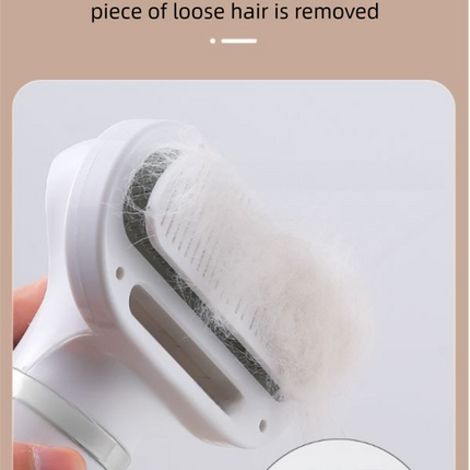 Green 6-in-1 Pet Grooming Hair Dryer with Noise-Reduction - Lightweight Handheld Blow Dryer & Mist Slicker Brush - 3-Speed Temperature Control, One-Click Deshedding & Painless Massage.