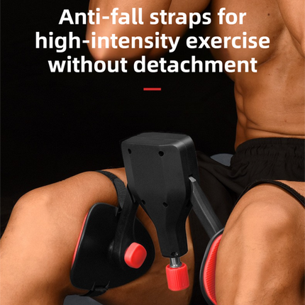 Black 35KG High-Resistance Kegel Trainer With Smart Counter & Leg Straps - Muscle & Thigh Slimming Equipment with Jump Rope & 2 Handles Attachment.