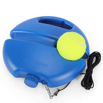 Portable Self-Study Tennis Training Set -  Tennis Rebounder with High-Elasticity String, Baseboard & Durable Training Ball.