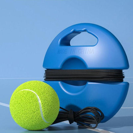 Portable Self-Study Tennis Training Set -  Tennis Rebounder with High-Elasticity String, Baseboard & Durable Training Ball.
