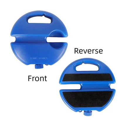 Portable Self-Study Tennis Training Set -  Tennis Rebounder with High-Elasticity String, Baseboard & Durable Training Ball.