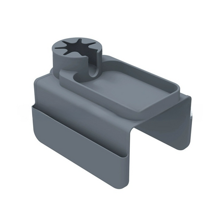 Grey Waterproof Silicone Couch Armrest Cup Holder Tray - Non-Slip & Anti-Spill, Multi-Slot Organizer for Drinks Bottle, Remote, Ipad & snacks.