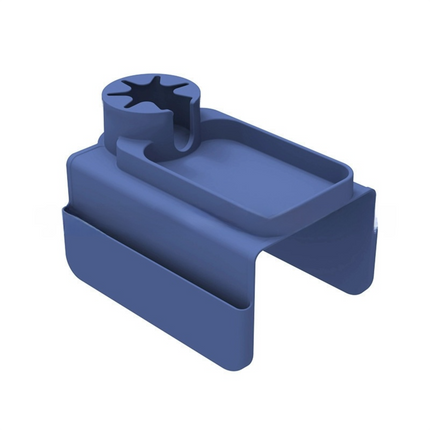 Light Blue Waterproof Silicone Couch Armrest Cup Holder Tray - Non-Slip & Anti-Spill, Multi-Slot Organizer for Drinks Bottle, Remote, Ipad & snacks.