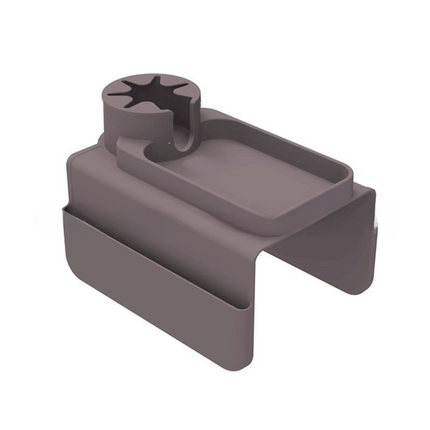 Brown Waterproof Silicone Couch Armrest Cup Holder Tray - Non-Slip & Anti-Spill, Multi-Slot Organizer for Drinks Bottle, Remote, Ipad & snacks.