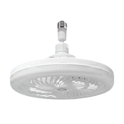 White Quiet Remote LED Ceiling Fan Light with Aromatherapy Slot and Removable E27 Base Socket -  Timer & Dimmable & 3-Speed & 3-Color Temperature Adjustable.