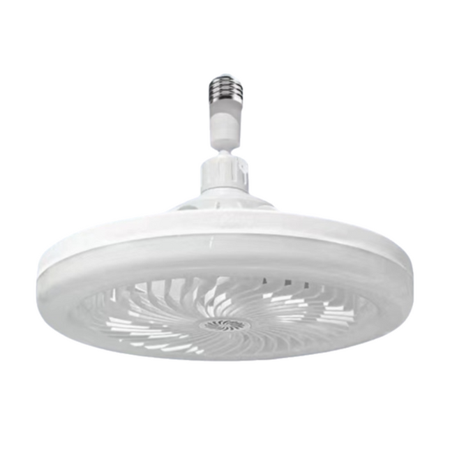 White Quiet Remote LED Ceiling Fan Light with Aromatherapy Slot and Removable E27 Base Socket -  Timer & Dimmable & 3-Speed & 3-Color Temperature Adjustable.