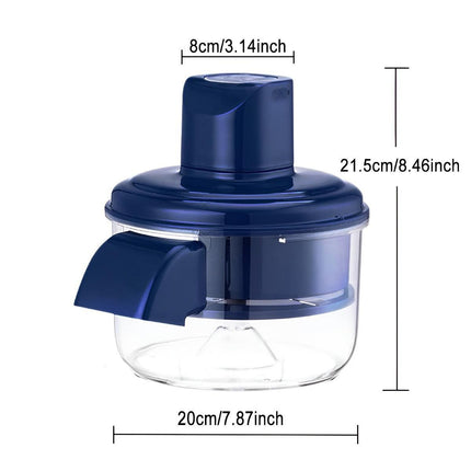 Blue Automatic Grape Peeler Machine - High-Efficiency & Mess-Free, Electric Fruit Skin Remover for Home Fruit-Lover & Commercial Tea Shops.