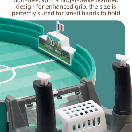 2-Player Large Interactive Tabletop Football Battle Toy for Kids & Adults with 6 Mini Soccer Balls(42x21x9CM) - No Battery Required.