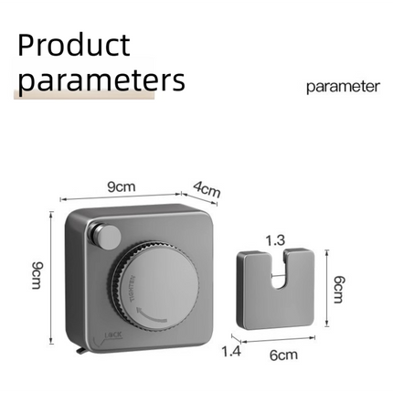Grey 4.2M Heavy Duty Invisible Retractable Clothesline - Rustproof & Drill-Free Laundry Hanger with 20kg Load Capacity.