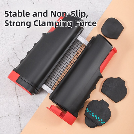Blue Portable Table Tennis Set with 2 Paddles, 3 Balls and Carry Bag - 165cm Retractable Ping Pong Net & Post - Indoor/Outdoor Professional Training Kit.