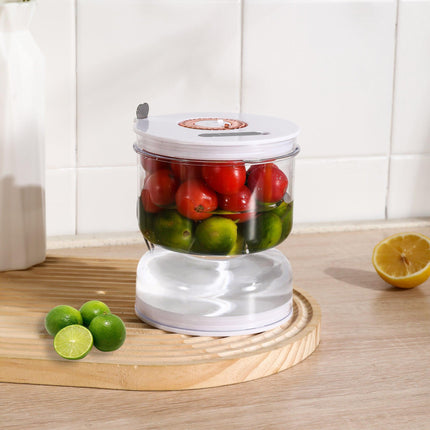 Food-Grade Pickle Hourglass Jar with Strainer Flip - 200ml Compact Kitchen Wet and Dry Separation Container for Olives, Jalapeños & Pickles.