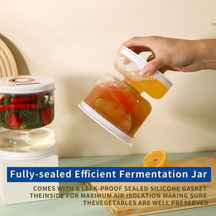 Food-Grade Pickle Hourglass Jar with Strainer Flip - 200ml Compact Kitchen Wet and Dry Separation Container for Olives, Jalapeños & Pickles.