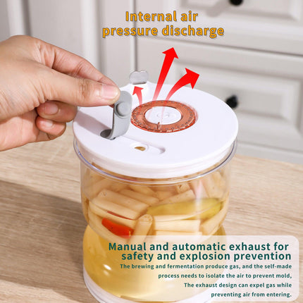Food-Grade Pickle Hourglass Jar with Strainer Flip - 200ml Compact Kitchen Wet and Dry Separation Container for Olives, Jalapeños & Pickles.
