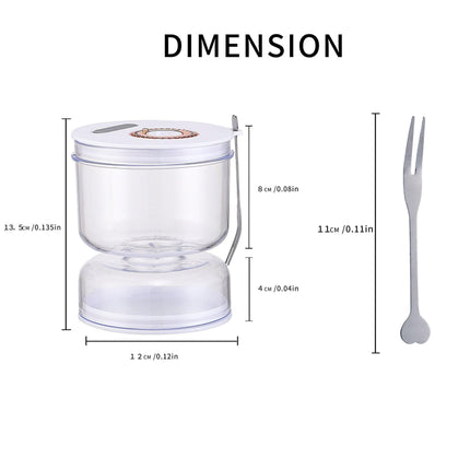 Food-Grade Pickle Hourglass Jar with Strainer Flip - 200ml Compact Kitchen Wet and Dry Separation Container for Olives, Jalapeños & Pickles.
