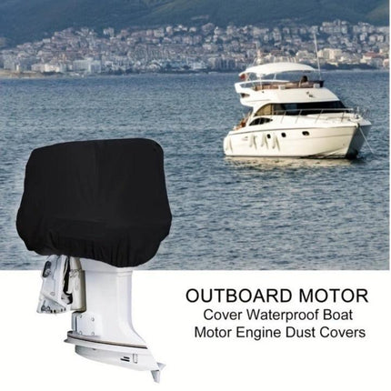 Heavy-Duty Full Marine Engine Coverage for 100-150HP - Waterproof & UV Resistant All-Weather Boat Engine Protector.