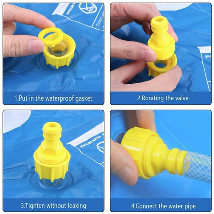 Portable Outdoor 60CM Cooling Pad for Pets & Kids - Summer Cooling Fountain for Backyard & Garden.