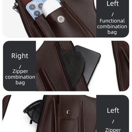 Black Multi-functional Expandable Men's Tactical Chest Rig Bag - Waterproof & Lightweight Retro Underarm Pack.