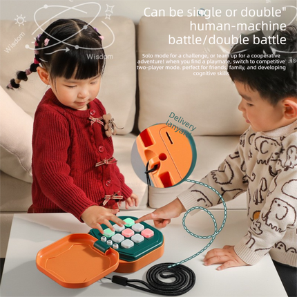 2 Pack Red AI Tic-Tac-Toe Handheld Game Electronic Logic Training Machine with 9 Game Modes and Light-up Buttons for Kids Age 3+ Australian Home Travel.