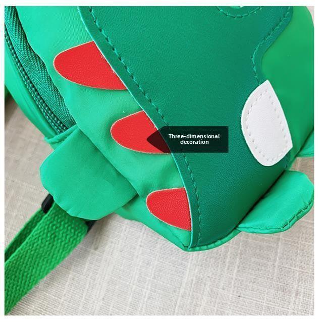 Green Kids Cartoon Dinosaur Chest Bag Cute Lightweight Nylon Crossbody Shoulder Pack for Toddlers Outings and Travel New Arrival Gift.