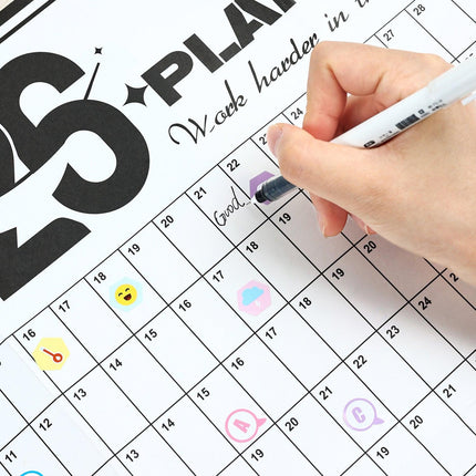 2026 Wall Planner Calendar with Stickers and Double-Sided Tape – 742 x 525 mm for Home, Office or Study in Australia.