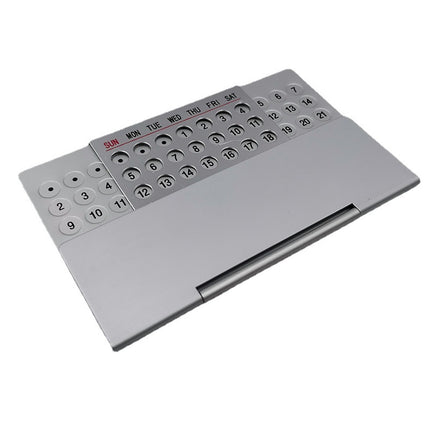 2-PCS Ultra-Thin Metal Desk Calendar – Durable Aluminum Perpetual Calendar for Office or Home Use in Australia.