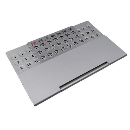 2-PCS Ultra-Thin Metal Desk Calendar – Durable Aluminum Perpetual Calendar for Office or Home Use in Australia.