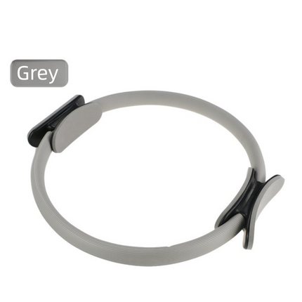 Grey Pilates Ring Exercise Tool – High-Elasticity Yoga Ring for Core Strength, Postpartum Recovery, Glute Toning & Full-Body Workout (Unisex).