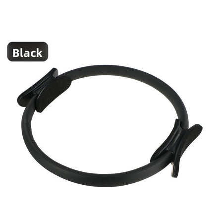 Black Pilates Ring Exercise Tool – High-Elasticity Yoga Ring for Core Strength, Postpartum Recovery, Glute Toning & Full-Body Workout (Unisex).