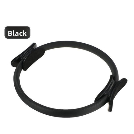 Black Pilates Ring Exercise Tool – High-Elasticity Yoga Ring for Core Strength, Postpartum Recovery, Glute Toning & Full-Body Workout (Unisex).