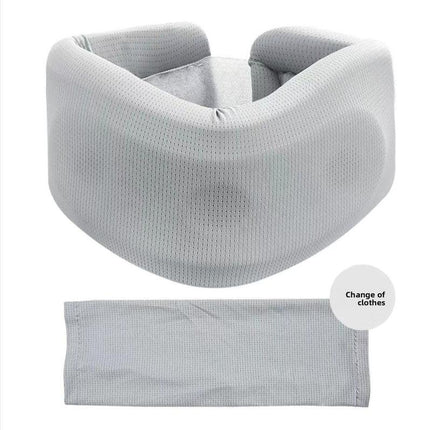 360° Neck Support Collar with Cooling Mesh Fabric – Posture Corrector for Forward Head & Neck Pain Relief, Includes Washable Cover (Free Replacement Cover Included).