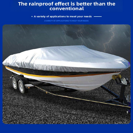 Silver Heavy Duty Waterproof V-Hull Boat Cover 11-13FT Marine Grade Outdoor UV Protection for Australian Storage and Mooring.
