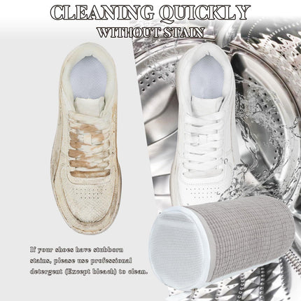 2 Pack Shoe Washing Bag for Washing Machine with 360-degree Cleaning Fibers, Protects Sneakers and Trainers, Laundry Care for Australian Homes.