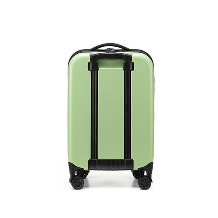 Beige 20 Inch Foldable Carry-on Suitcase with 360 Spinner Wheels and Combination Lock, Lightweight Space Saving Hard Shell Luggage for Australian Travel.