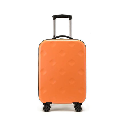 Orange 20 Inch Foldable Carry-on Suitcase with 360 Spinner Wheels and Combination Lock, Lightweight Space Saving Hard Shell Luggage for Australian Travel.