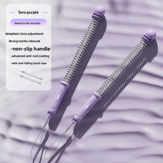 Purple Multifunctional Cordless Battle Rope with Adjustable Weight Rings for Home Gym Professional Strength Training Tool for Local Professionals Standard Fit.