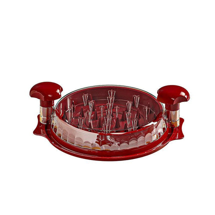 Wine red Manual Meat Shredder with Transparent Lid and 360 Degree Rotation for Kitchen Quick Meal Prep Professional Culinary Solution for Modern Households.