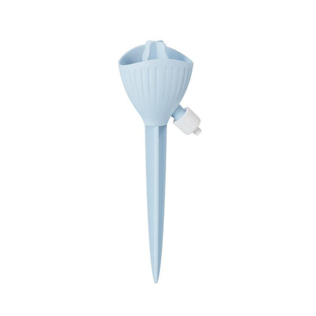 5-PCS Blue Automatic Plant Watering Spikes with Adjustable Flow Control Universal Fit 5 Pack for Indoor and Outdoor Potted Plants Reliable Gardening Solution for Local Homes.