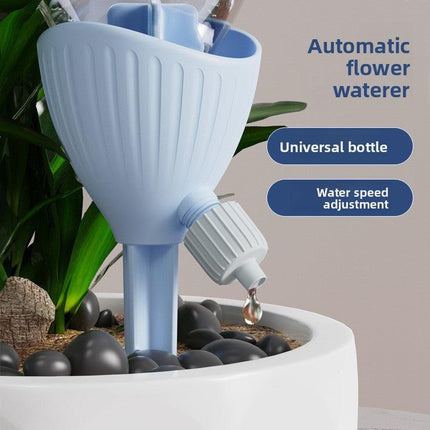 5-PCS Green Automatic Plant Watering Spikes with Adjustable Flow Control Universal Fit 5 Pack for Indoor and Outdoor Potted Plants Reliable Gardening Solution for Local Homes.