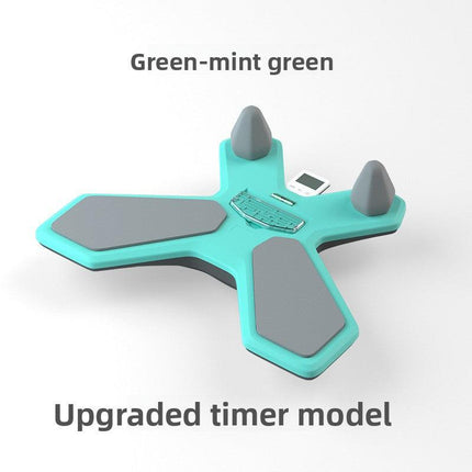 Green Multi-functional Balance Board with Timer for Core Training and Fitness Entertainment, Home Workout Equipment for Abdominal Strength and Overall Conditioning.