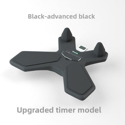 Black Multi-functional Balance Board with Timer for Core Training and Fitness Entertainment, Home Workout Equipment for Abdominal Strength and Overall Conditioning.